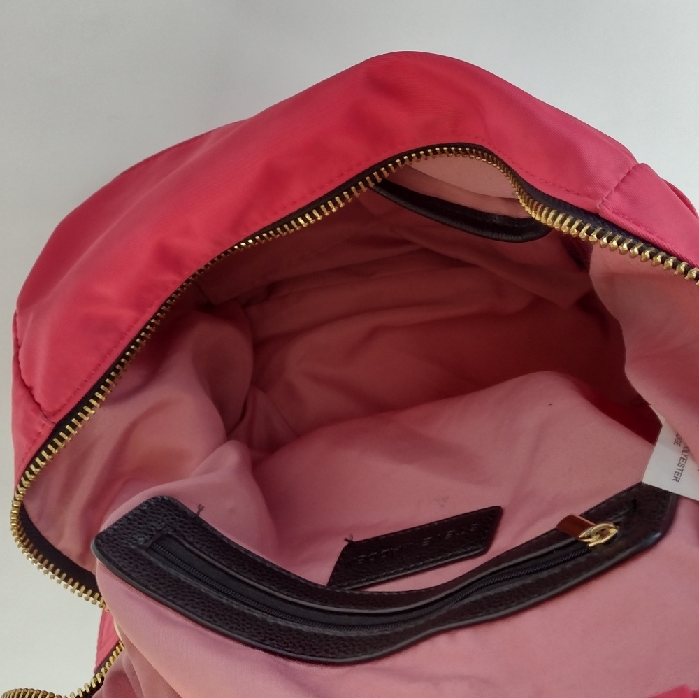 Steven Madden Nylon Logo Zipper Backpack - Picture 7 of 16